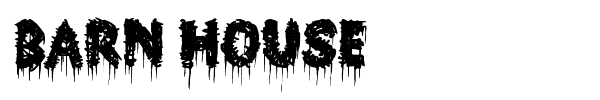 Barn House font preview